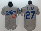 Dodgers 27 Matt Kemp Gray Flexbase Stitched Baseball Jerseys,baseball caps,new era cap wholesale,wholesale hats